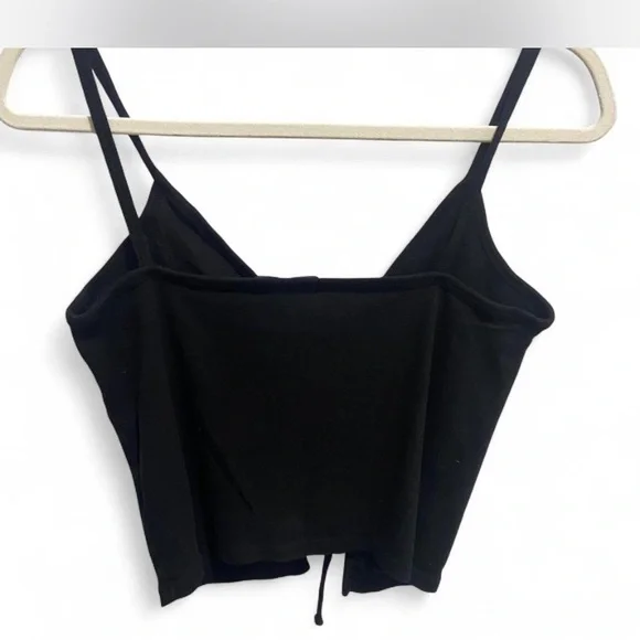 Brandy Melville Black Tie-Front Camisole - Picture 5 of 5